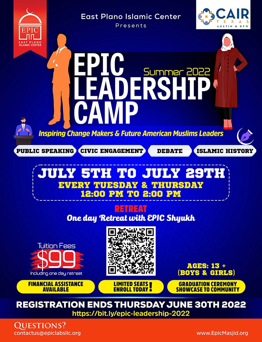 EPIC and CAIR Texas Austin DFW Youth Summer Camp